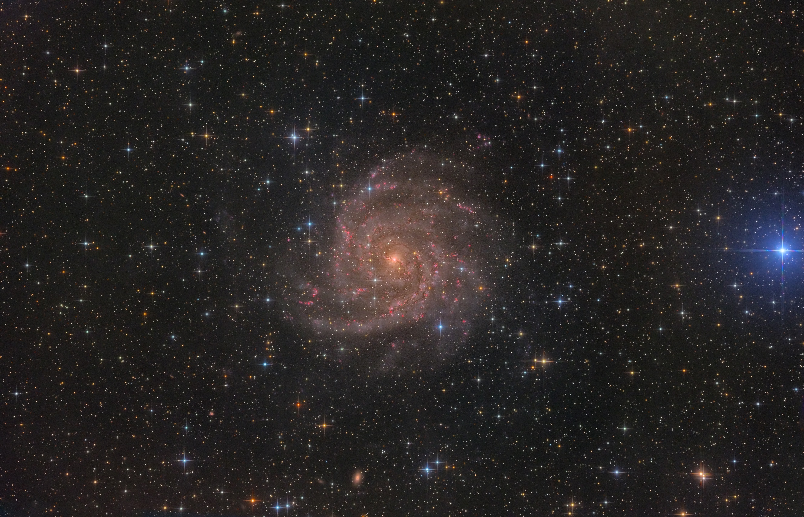 IC 342 Hidden Galaxy face-on spiral galaxy astrophotography