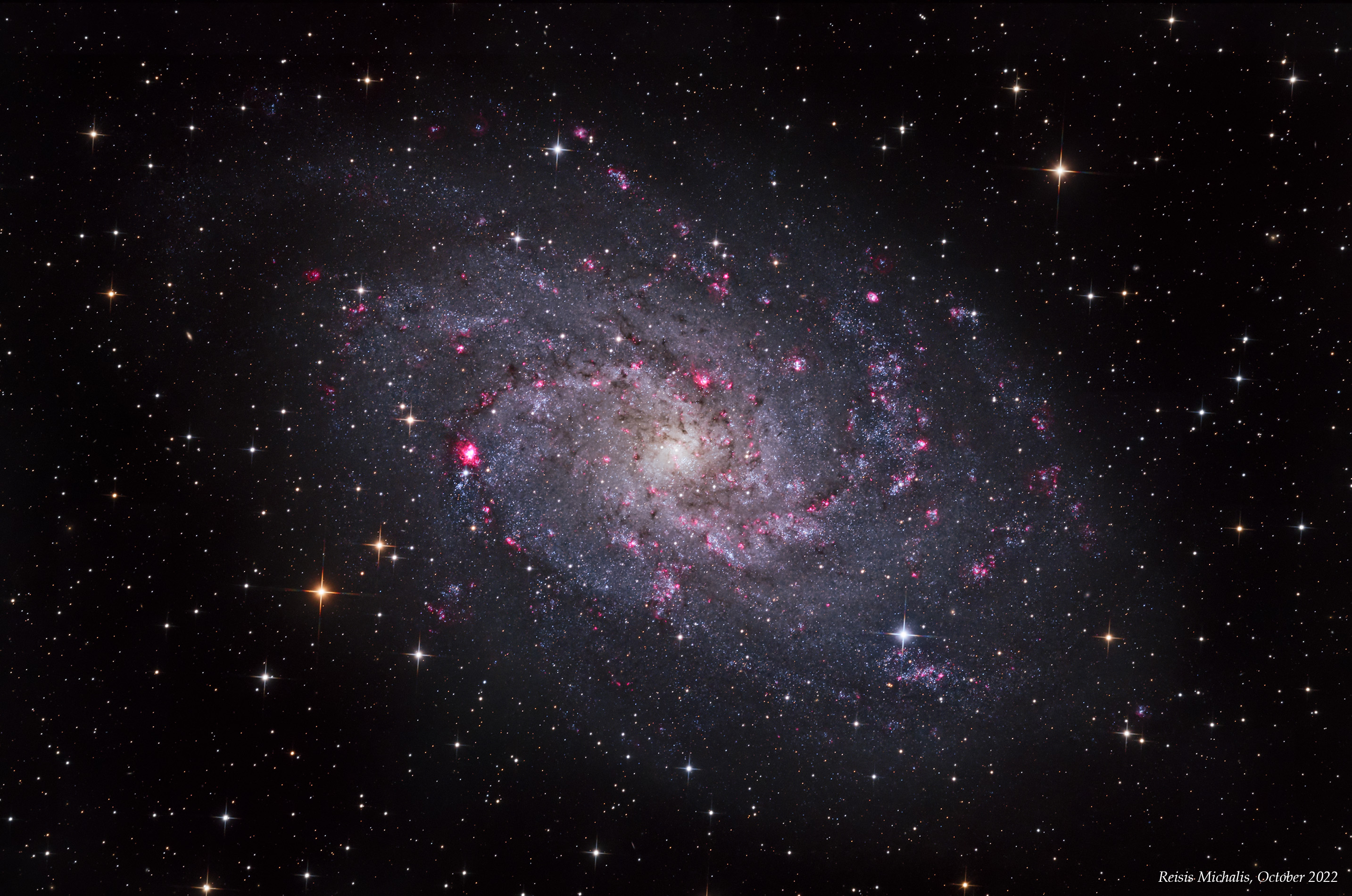 Triangulum Galaxy M33 astrophotography by Michalis Reisis